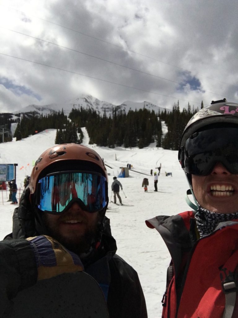 ENd of the day with Lone Peak behind us